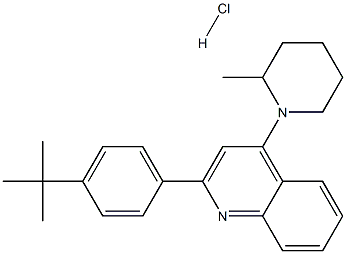 2-(4-tert-butylphenyl)-4-(2-methylpiperidin-1-yl)quinoline hydrochloride Struktur