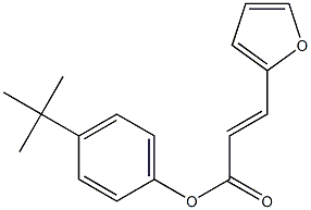 4-tert-butylphenyl (2E)-3-(furan-2-yl)prop-2-enoate Struktur