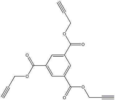 Tripropargyl benzene-1,3,5-tricarboxylate Struktur