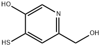 6-(HydroxyMethyl)-4-Mercaptopyridin-3-ol Struktur