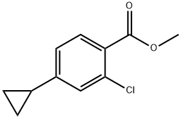 2-CHLORO-4-CYCLOPROPYLBENZOIC ACID METHYL ESTER Struktur