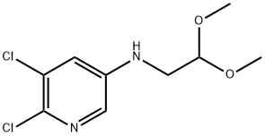 3-PyridinaMine, 5,6-dichloro-N-(2,2-diMethoxyethyl)- Struktur