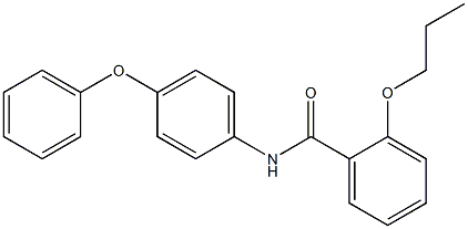 N-(4-phenoxyphenyl)-2-propoxybenzamide Struktur