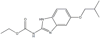 ethyl N-[5-(2-methylpropoxy)-1H-1,3-benzodiazol-2-yl]carbamate Struktur