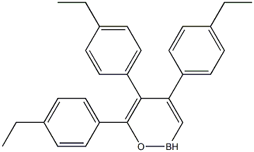 Boroxin, tris(4-ethylphenyl)- Struktur