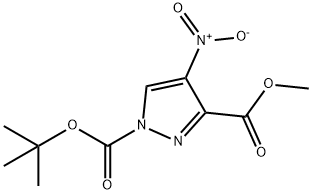 Methyl 1-Boc-4-nitropyrazole-3-carboxylate Struktur