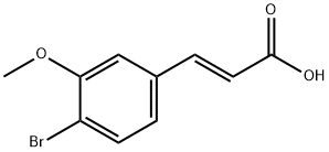 4-BROMO-3-METHOXYCINNAMIC ACID Struktur