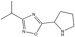 3-(propan-2-yl)-5-(pyrrolidin-2-yl)-1,2,4-oxadiazole Struktur