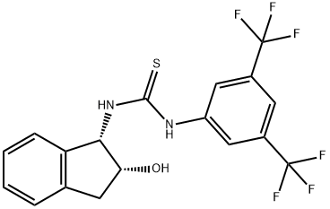 N-[3,5-bis(trifluoroMethyl)phenyl]-N'-[(1S,2R)-2,3-dihydro-2-hydroxy-1H-inden-1-yl]-Thiourea Struktur