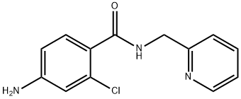 4-amino-2-chloro-N-(pyridin-2-ylmethyl)benzamide Struktur