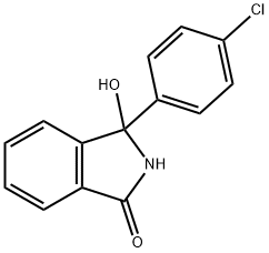 1H-Isoindol-1-one, 3-(4-chlorophenyl)-2,3-dihydro-3-hydroxy- Struktur