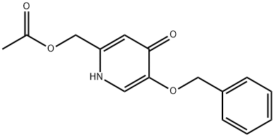 4(1H)-Pyridinone,2-[(acetyloxy)methyl]-5-(phenylmethoxy)- Struktur