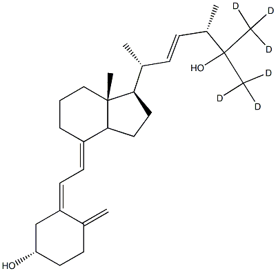 25-Hydroxy Vitamin-D2 (26,26,26,27,27,27-d6) Struktur