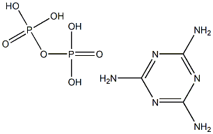 Melamine pyrophosphate Struktur