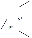 Methyltriethylammonium fluoride Struktur