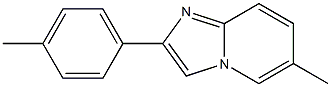 6-methyl-2-(4-methylphenyl)-imidazo[1,2-A]pyridine Struktur