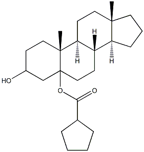 5-androstanediol cyclopentanoate Struktur