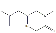 1-ETHYL-5-ISOBUTYLPIPERAZIN-2-ONE Struktur