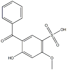 2-HYDOXY-4-METHOXY-5-SULFOBENZOPHENONE Struktur