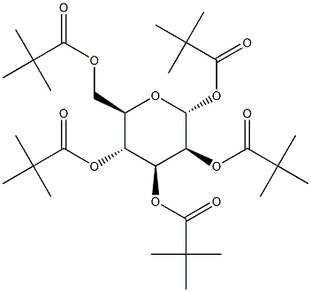 1,2,3,4,6-Penta-O-pivaloyl-a-D-mannopyranose Struktur