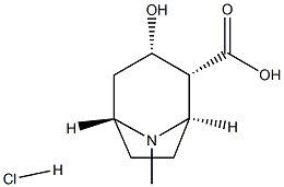 ECGONINEHYDROCHLORIDE,1.0MG/ML(FREEBASE)INMETHANOL Struktur