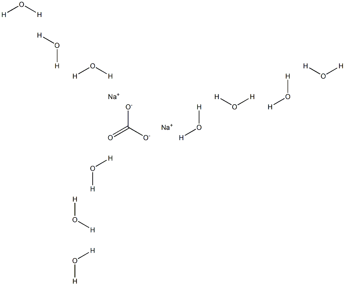 SODIUMCARBONATE,DECAHYDRATE,REAGENT Structure