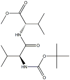 t-Butoxycarbonylvalylvaline, methyl ester Struktur