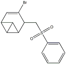 Tricyclo[4.1.0.0(2,7)]hept-4-ene, 4-bromo-3-[(phenylsulfonyl)methyl]- Struktur