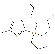 4-Methyl-2-(tributylstannyl)-1,3-thiazole Struktur