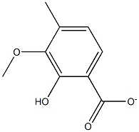 3-METHOXY-4-METHYL HYDROXYBENZOATE Struktur