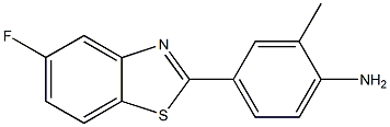 2-(4-amino-3-methylphenyl)-5-fluorobenzothiazole Struktur