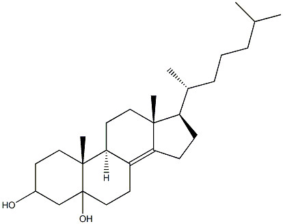 cholest-8(14)-en-3,5-diol Struktur