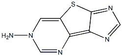 6-aminoimidazo(4',5'-4,5)thieno(3,2-d)pyrimidine Struktur