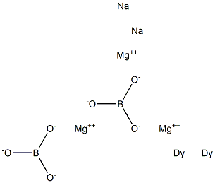 magnesium borate-dysprosium sodium Struktur