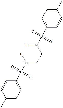 1,2-bis(N-fluoro-p-toluenesulfonamido)ethane Struktur