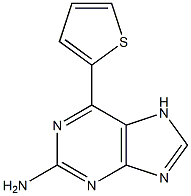 2-amino-6-(2-thienyl)purine Struktur