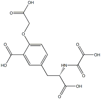 N-carboxycarbonyl-3-(4-(carboxymethoxy)-3-carboxyphenyl)alanine Struktur