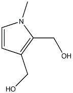 PYRROLE-2,3-DIMETHANOL,1-METHYL- Struktur