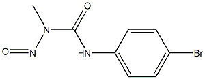 1-METHYL-1-NITROSO-3-(PARA-BROMOPHENYL)UREA Struktur