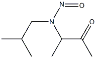 N-NITROSO-N-(1-METHYLACETONYL)-2-METHYLPROPYLAMINE Struktur