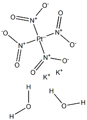 POTASSIUMTETRANITROPLATINATE(II)DIHYDRATE Struktur