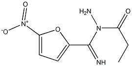 PROPIONYL-5-NITRO-2-FUROHYDRAZIDEIMIDE Struktur