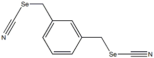 1,3-PHENYLENEBIS(METHYLENE)SELENOCYANATE Struktur