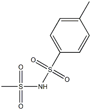 N-METHANESULPHONYL-PARA-TOLUENESULPHONAMIDE Struktur