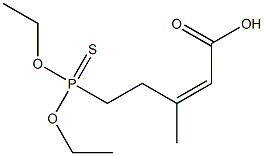 2-BUTENOICACID-3-(DIETHOXYPHOSPHINOTHIOYL)ETHYLESTER Struktur