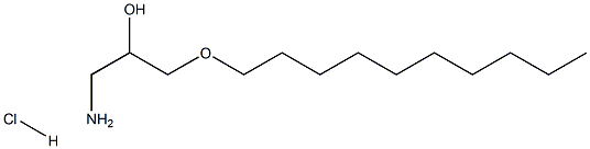 3-DECYLOXY-2-HYDROXY-1-AMINOPROPANEHYDROCHLORIDE Struktur