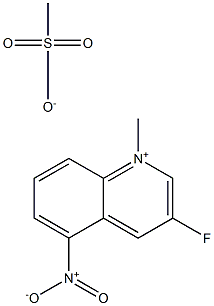 3-FLUORO-N-METHYL-5-NITROQUINOLINIUMMETHANESULPHONATE Struktur