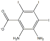 DIAMINOTRIIODOBENZOATE Struktur