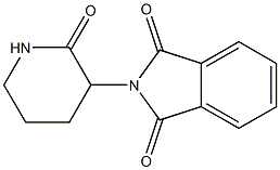 PHTHALIMIDE,N-(2-OXO-3-PIPERIDYL)- Struktur