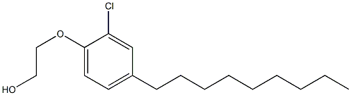 2-CHLORO-4-NONYLPHENYL2-HYDROXYETHYLETHER Struktur